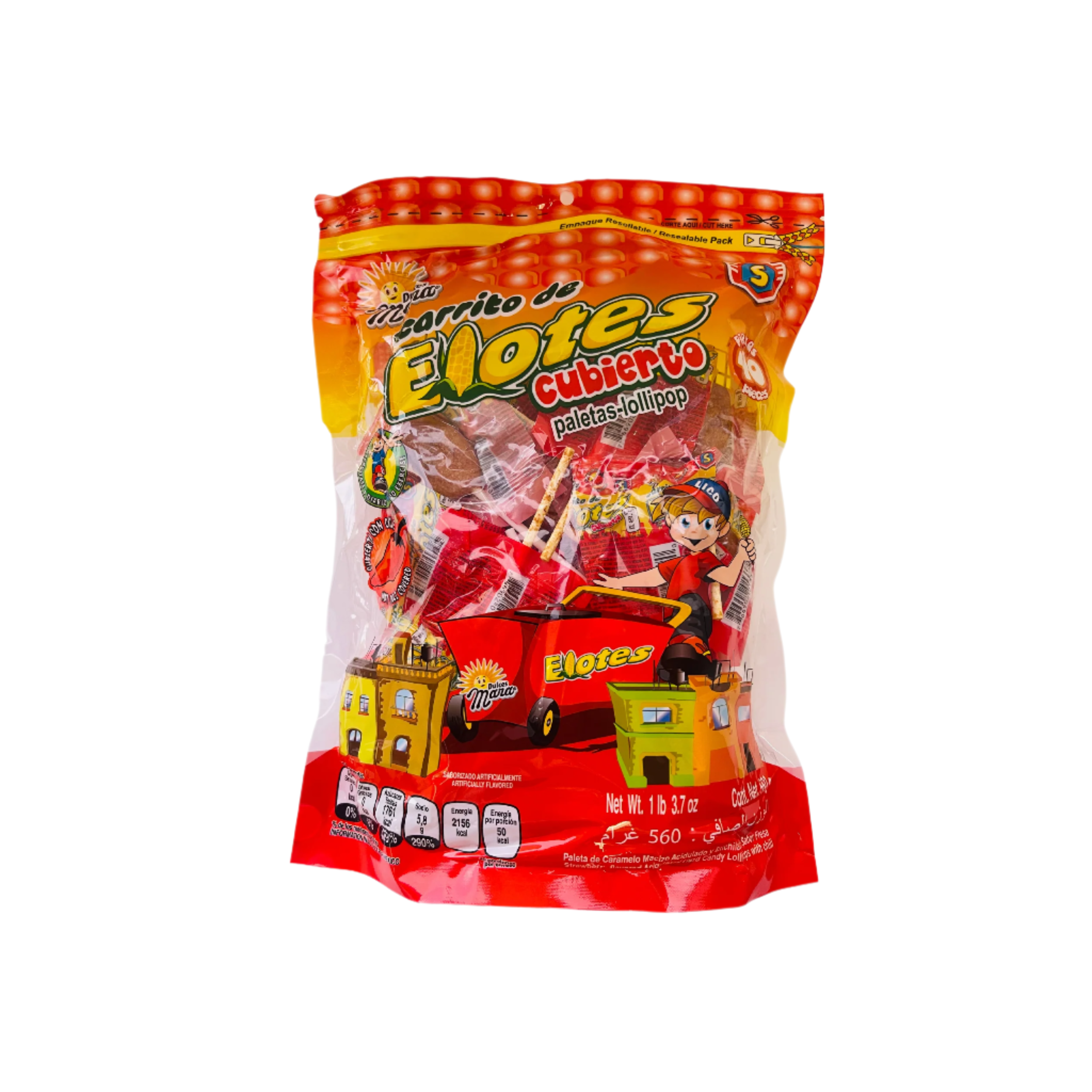 Mara elote chile lollipop